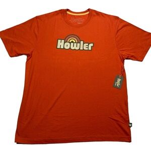 NWT Howler Brothers Retro Rainbow Soda Orange Men’s T-shirt XL